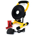 LED Rechargeable Reflector 2400Lm Cordless projector Light Portable Light Lamp Weather Resistant 3 18650Battery