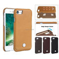 Luxury Pierre Cardin Genuine Leather With Diamond Crystal Fashion Slim Protective Case Back Cover For Apple
