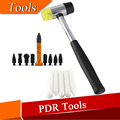 Auto Repair Dent Removal PDR Tools Rubber Hammer with 5pcs POM Delrin Knock Down Aluminum Tap
