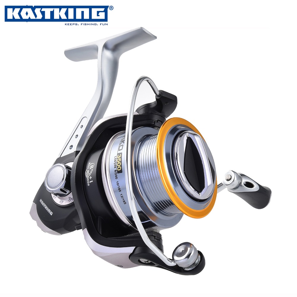 KastKing 2016 MAKO Spinning Reel Wheel 10KG Multi-disc Drag Metal Spool Handle Large Spool Carp Fishing Reel