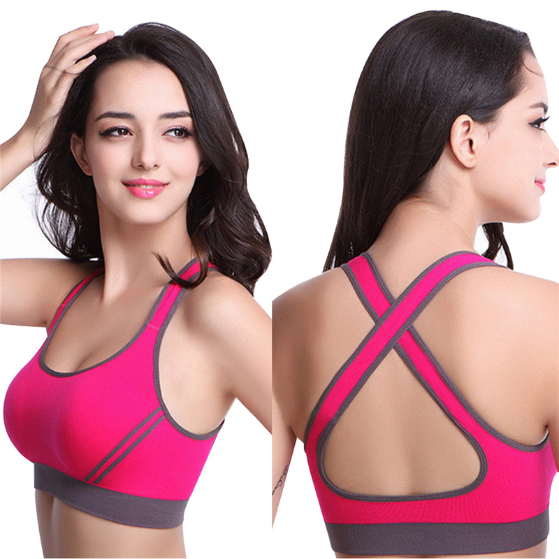 Hot Himanjie Women Padded Tank Top Athletic Vest Gym Fitness Sports Bra Stretch Cotton Seamless 0926