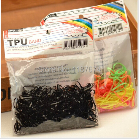 300PCS PACK Disposable rubber band women and children hair assessories FREE SHIPPING