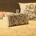 Woman Evening bag Women Gold Clutch bags Crystal Day Clutch Wallet Wedding Purse Party Banquet
