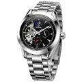 GOER brand Men s Watch Tourbillon male Moon phase automatic mechanical 30M Water Resistant Noctilucent 316L