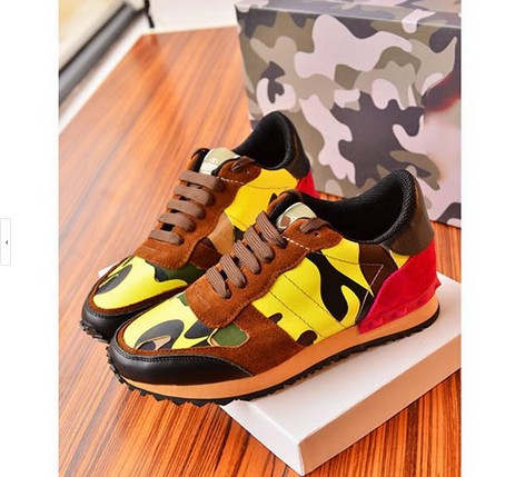 fashionville free ship u026 40 41 42 43 44 unisex camo stud genuine leather sneakers