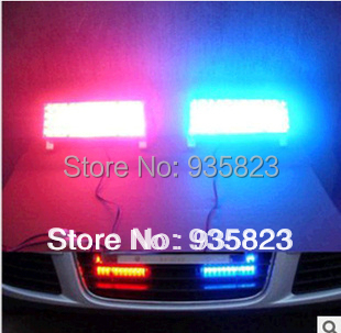 Image of 2pcs led car Daytime running lights Strobe Light Flash Warning EMS Car Truck Firemen Lamp 2*22 LEDs changeable blue and red