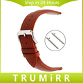 Quick Release Watchband 18mm 20mm 22mm Double 1st Layer Genuine Leather Watch Band Stainless Steel Buckle