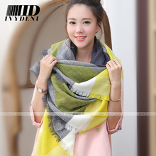 brand scarf tartan imitation cashmere mixed colors winter scarf women stoles Warm blanket scarf new 2015 brand designer scarfs