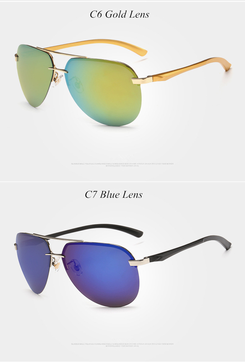 Men Luxury Brand Design Men Polarized Driver Sunglass ...