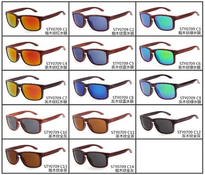 2015-Summer-New-Fashion-Oak-Sunglass-Mens-Sports-Oculos-de-sol-Wood-Color-Sun-glasses-Holbrook (1)