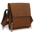 Vintage 100 Guaranteed Crazy Horse Genuine Leather Bag Men Messenger Bags Cow Leather Shoulder Bags Men