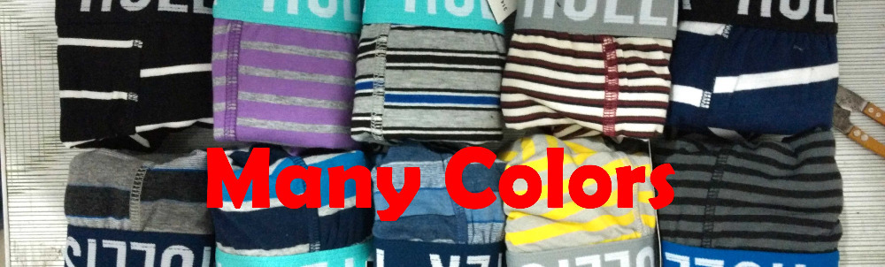 2015 Hot sale cotton underwear men 24 colors shorts men super comfortable Brand Striped men boxers