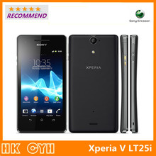 Sony LT25i Original Unlocked Sony Xperia V Refurbished Cell phone 4.3″ Android 4.0 Dual core 3G WIFI GPS 1GB RAM Free shipping