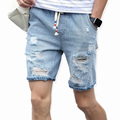 2017 Men s cotton thin denim shorts New fashion summer male Casual short jeans Soft and