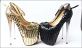 2016 new sexy fashion sequined tenis feminino sapatos salto alto women platforms pumps strappy ultra high