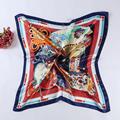 2016 Square Silk Scarf For Women Luxury Designer Brand Ladies Scarves Female Hijab 90 90cm Fan