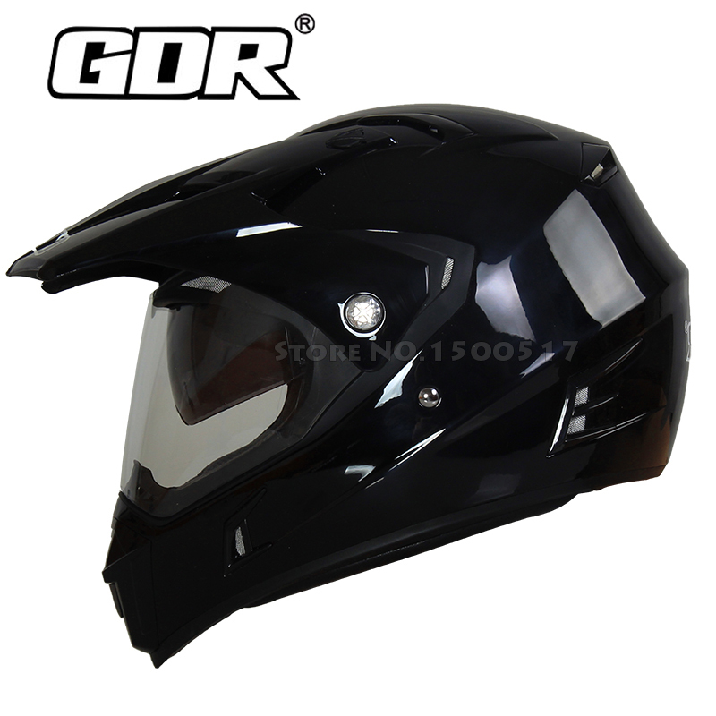 Dual Visors Full Face Motorcycle Motocross Helmet GDR311C Off Road Moto Motocicleta Capacete Casco Double Lens Helmets Gear