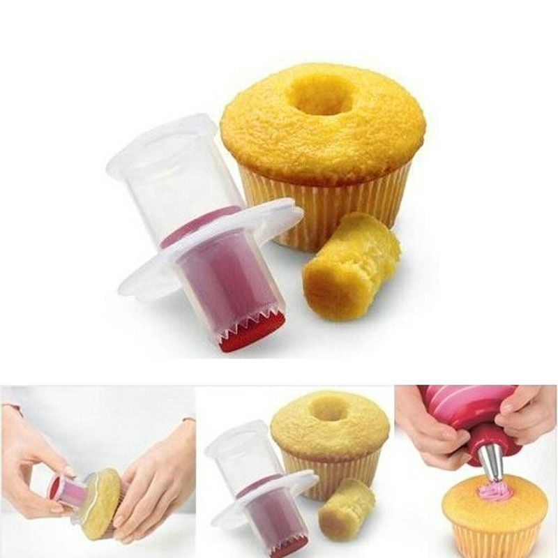 Image of Perfect Cupcake Muffin Cake Corer Plunger Cutter Pastry Decorating Divider Model Free Shipping