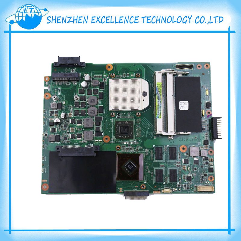 New For Asus K52DR Motherboard A52D X52D notebook mainboard HD5470 with 1GB RAM 8 pcs of