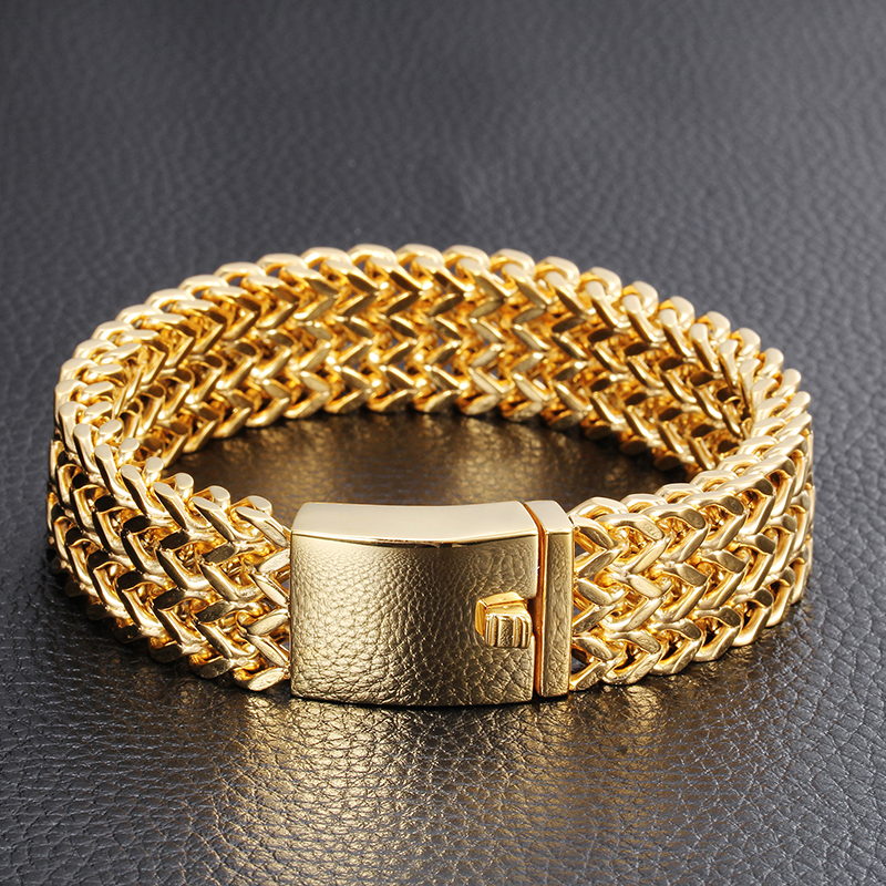 2016 New Brand Gold Bracelet Men Luxury Best Friends Men Jewelry