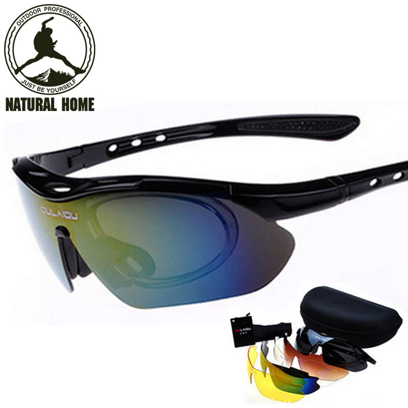 Image of [NaturalHome] Brand Cycling Glasses Bicycle Bike MTB 2016 Men's Women's Sports Glasses Goggles Eyewear Sunglass 5 Lenses Set