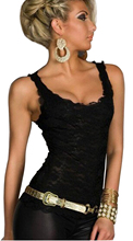 Fashion Lace Women s Tank Crochet Embroidery Fitness Women Tank Top Sleeveless Shirt Summer Casual Blouse