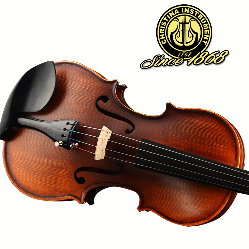 Image of Italy Christina V02 beginner Violin 4/4 Maple Violino 3/4 Antique matt High-grade Handmade acoustic violin fiddle case bow rosin