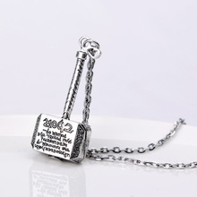 New Fashion Pendant necklace Thor’s Hammer Mjolnir From The Avengers Thor Men Silver Plated Jewelry