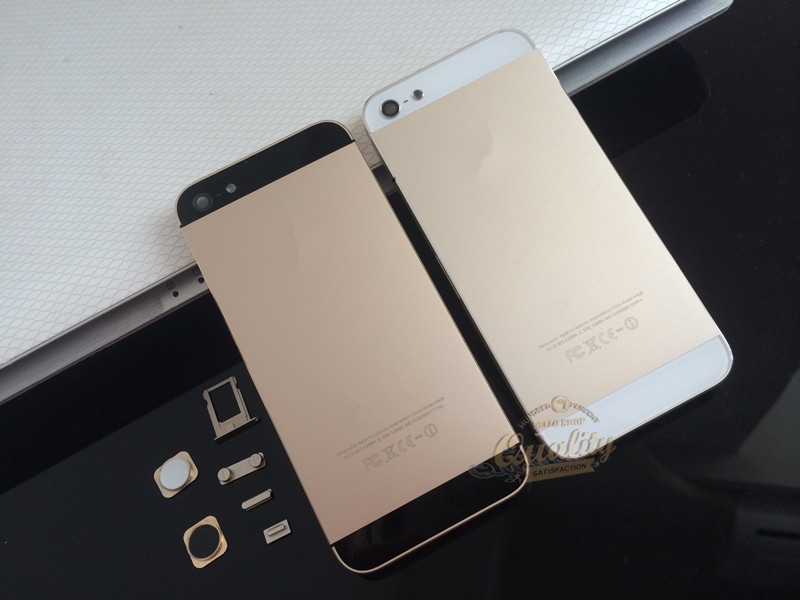 jade iphone 5 champange gold color housing 002