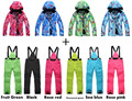 Women Snow Clothing NEW Arrived Fashion Colorful Flower Women Snowboard Coat 10K waterproof Ski Suit Sets