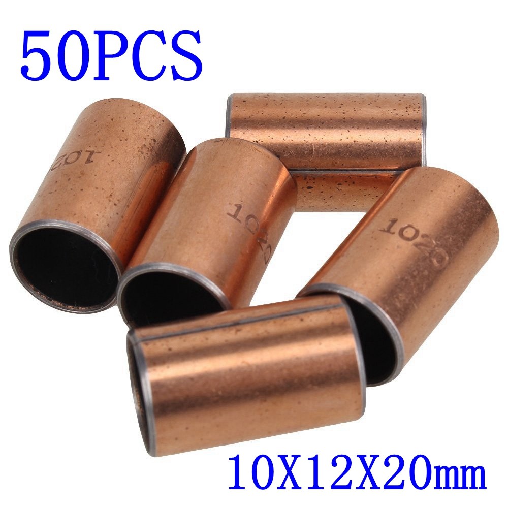 50 Adet Bronz Sf 1 Kendinden Yaglamali Yagsiz Yatak Burcu 10x12x20mm Sf 1 Burc Arababurc Rulman Aliexpress