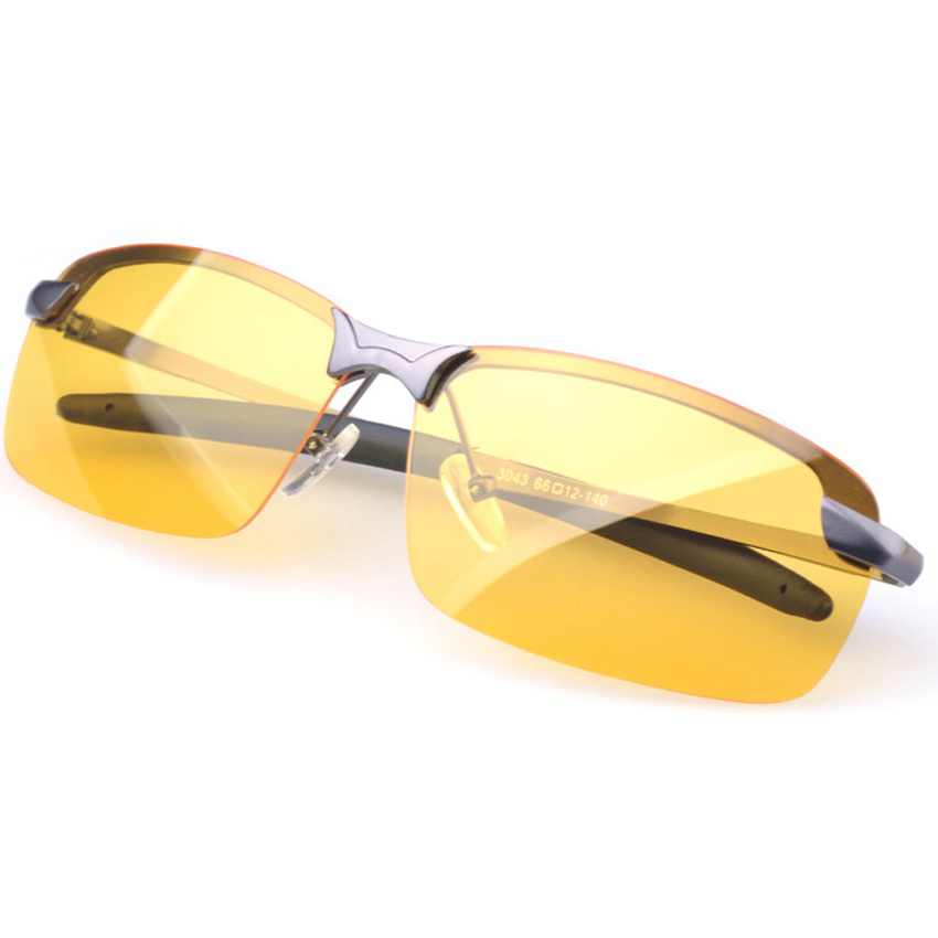 Professional Aluminum Magnesium Frame Polarized Lens Night Vision Driving Glasses Reduce Glare Tactical Military Sunglasses