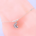 Fashion Jewelry Foot Chain Silver Plated Beads Star and Moon Anklet For Women Girls Summer Style