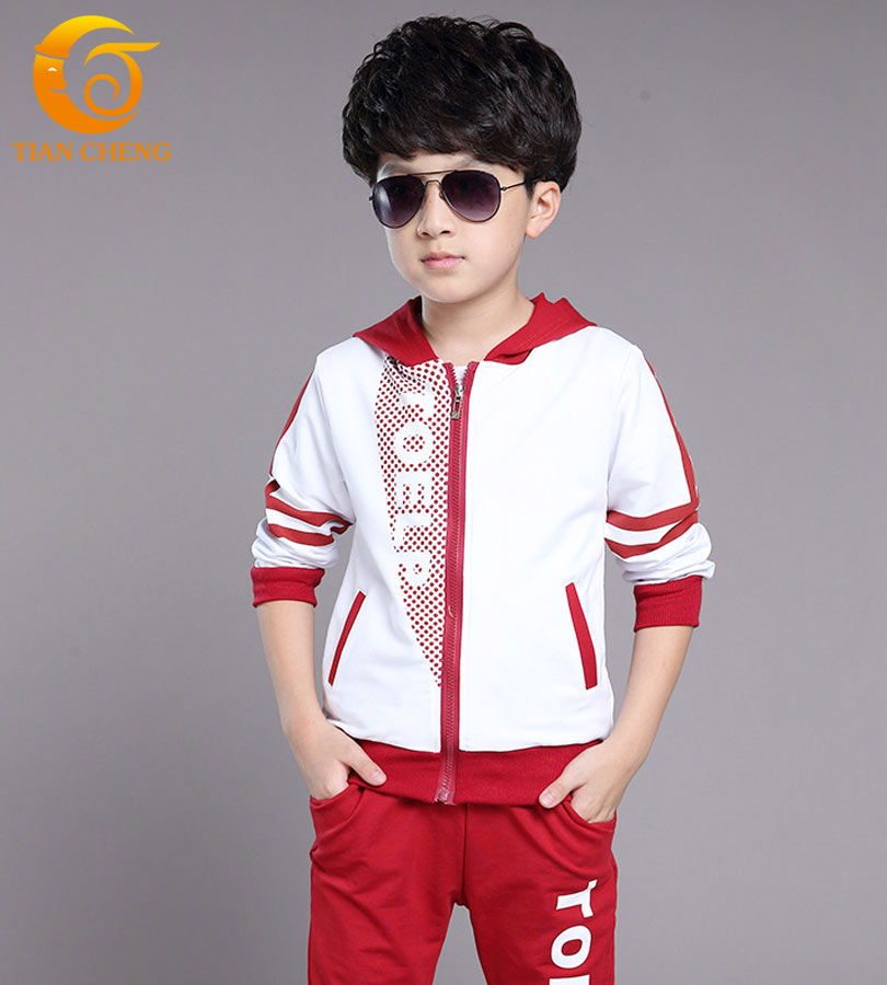 2016 Fashion Kids Clothes Baby boys Kids Sport Suit With Hoodies Clothing Sets Vetement Enfant Children Girls Clothing Sets