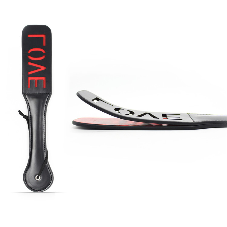 32 см Фетиш ЛЮБОВЬ Paddle Flogger Кнут Кожа PU Рук Погладить Битой Голову Порка Paddle Раб