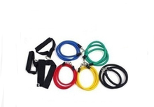 11pcs Latex Resistance Bands Tubes GYM Exercise Set for Yoga ABS Workout Fitnes