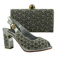 Italian Matching Shoe And Bag Sets African Wedding Shoe And Bag Sets Fashion Heel High Quality