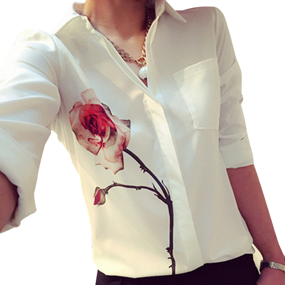 Новый женская верхняя одежда мода 2016 женщины лето шифон блузка Большой размер длинным рукавом свободного покроя рубашка белый Ropa Mujer Blusas Feminino