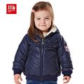 baby girls outerwear coat children fashion polka dot pattern edible fungus woven jacket kid winter warm