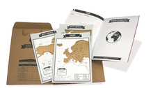 1Piece Scratch Map Travelogue Journal Scratch Map notebook Scratch Map in Journal form with 8 mini world map