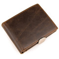 2016 New High Quality Vintage Genuine Leather Billfold Men Wallets Real Cowhide Leather Card Holder Purse