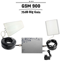 One Set Cover 400 Square Meters GSM 900 mhz Mobile Cellular Signal Booster 75dB High Gain