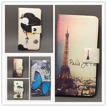 New Ultra thin Flower Flag vintage Flip Cover For LG L80 Cellphone Case Free shipping