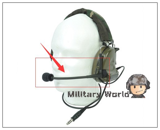 5pcs/lot Z-Tactical Tactical Military Airsoft Army Microphone Headset Accessory Hunting for Comtac II Noise Reduction Headset