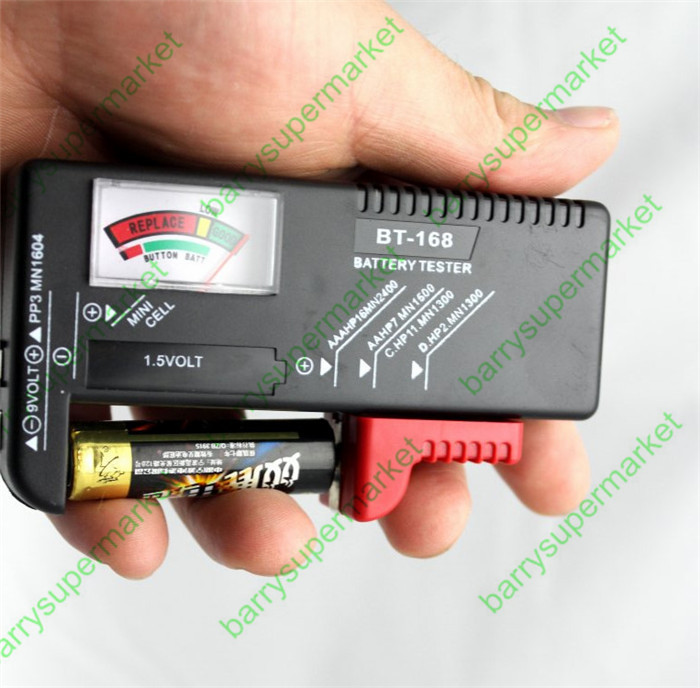 50pcs BT-168 Universal Battery Tester Checker Load Test Volt Checker for AA AAA C/D 9V Button Cell