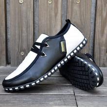 NEW 2016 Fashion Men Flats Lace-Up Casual Oxfords shoes Spring/Autumn British style Skateboarding shoes Male Loafers 1/5