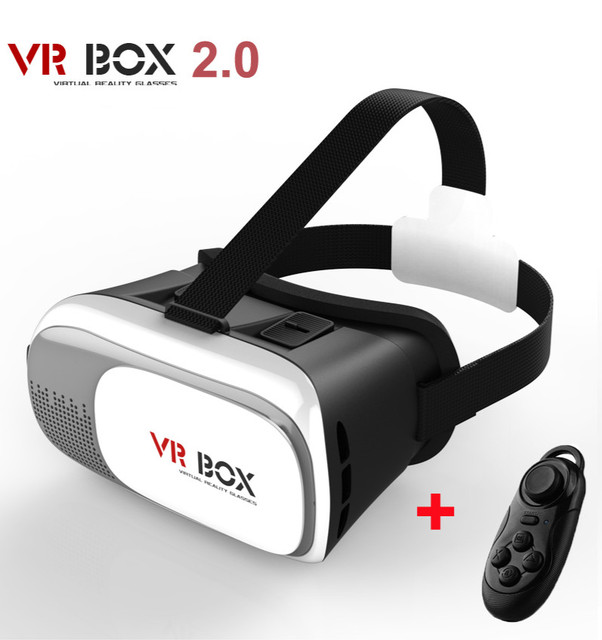 Google Cardboard V2 VR BOX 2 II Smartphone Headset 3D Virtual Reality Glasses Helmet Oculus Rift DK2 Goggles + Controller