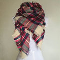 New Za Winter Children s Cashmere tartan plaid Scarf Kids scarves Boys Girls Designer Acrylic warm