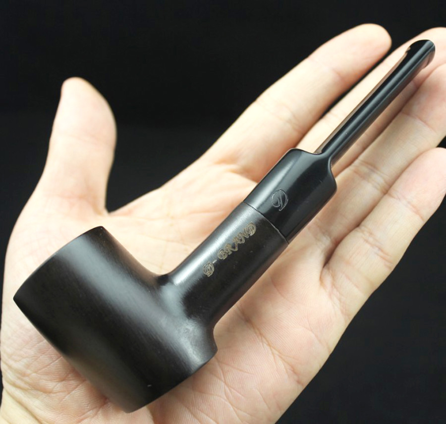 Durable Nature Ebony Wood Handmade Tobacco Smoking Pipe /& Pouch Gift Pipe