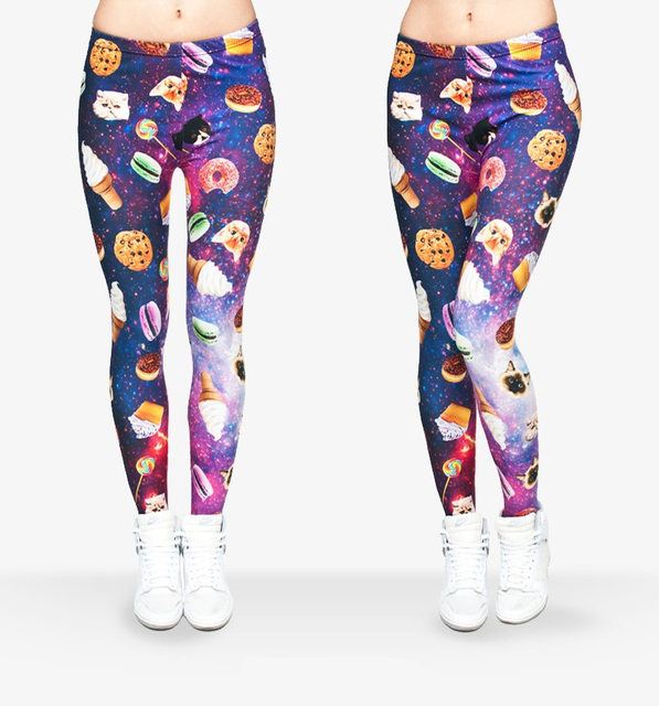 Высокая Quality3D Печати Женщины Леггинсы Sexy Tayt Calzas Mujer Galaxy Тигр Меха Фитнес Леггинсы Для Девочки